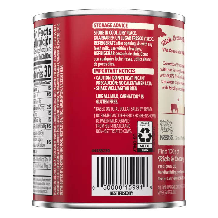 NESTLÉ® CARNATION® Evaporated Lowfat 2% Milk 12 oz