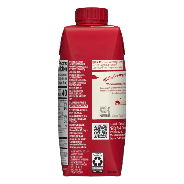 NESTLÉ® CARNATION® Lactose-Free Evaporated Milk 11 oz