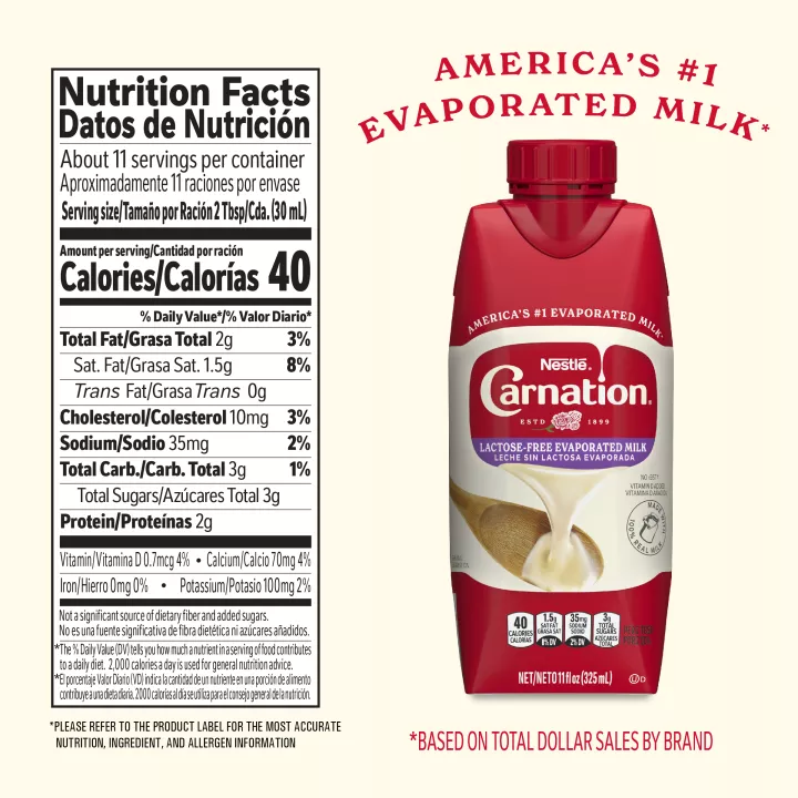 NESTLÉ® CARNATION® Lactose-Free Evaporated Milk 11 oz