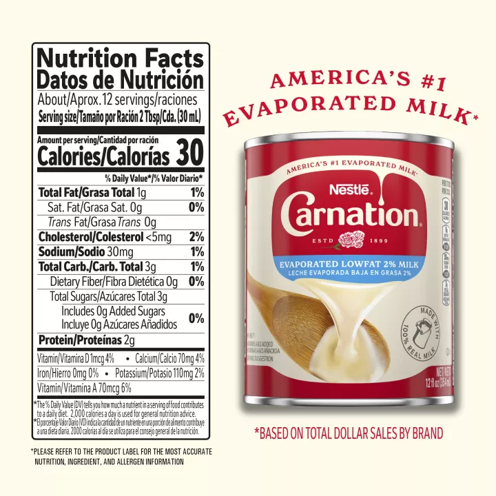 NESTLÉ® CARNATION® Evaporated Lowfat 2% Milk 12 oz