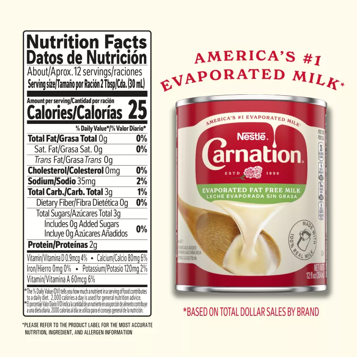 NESTLÉ® CARNATION® Fat Free Evaporated Milk 12 oz