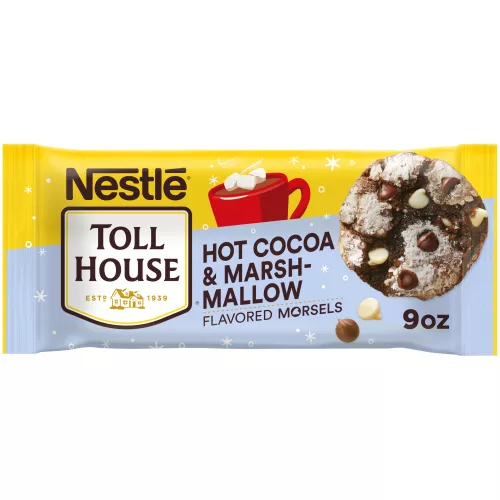 Front Center view of TOLL HOUSE Hot Cocoa and Marshmallow Display Ready Case 9 Ounce Bag NET WT 9 oz (255 g) product.