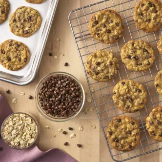 Milk Chocolate Mini Morsel Oatmeal Cookies